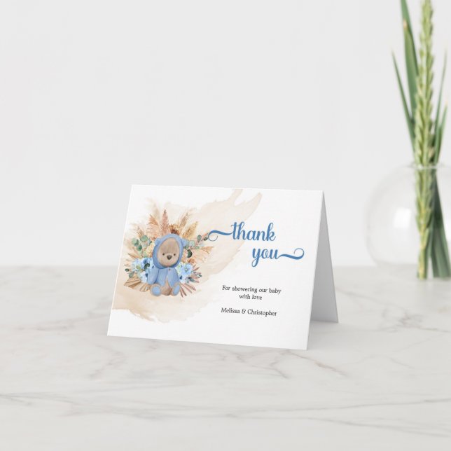 Nalle pampas gräs eucalyptus Tack (Framsida)