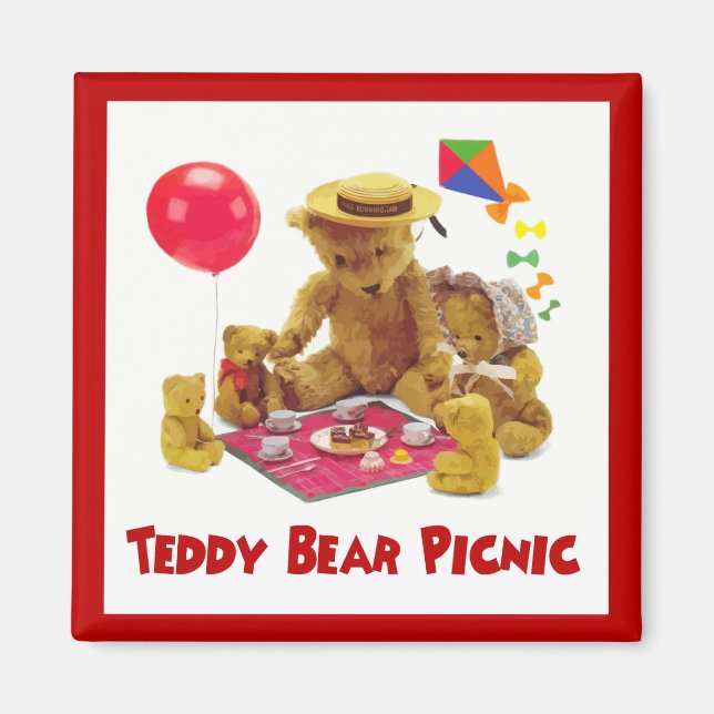 Nalle Picnic Magnet (Framsidan)