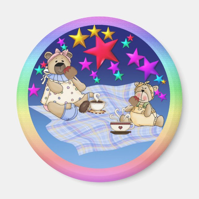 Nalle Picnic Magnet (Framsidan)