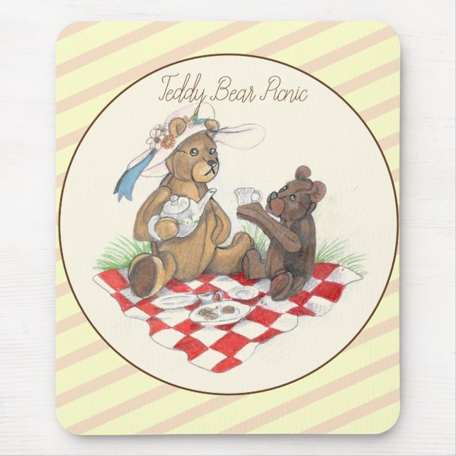 Nalle Picnic mousepad Musmatta (Framsidan)