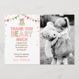 Nalle picnic - tack för Nallen Card Girl