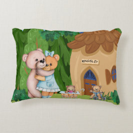 Nalle Picnic Village Personlig Prydnadskudde