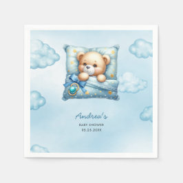 Nalle Pillow Baby Shower Pappersservett