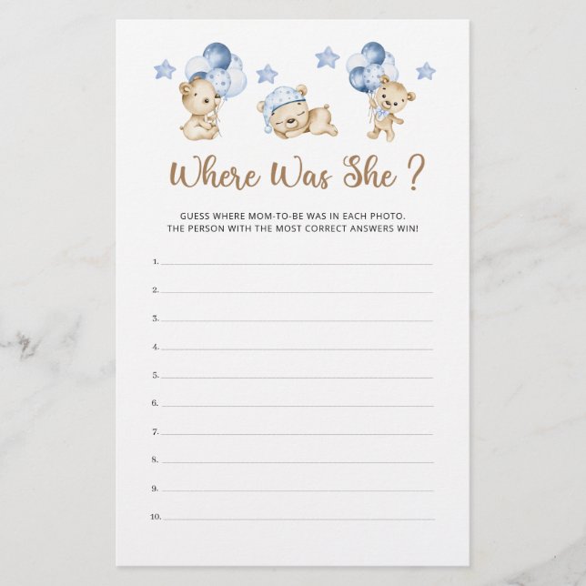 Nalle pojkars babydusch var hon (Framsida)