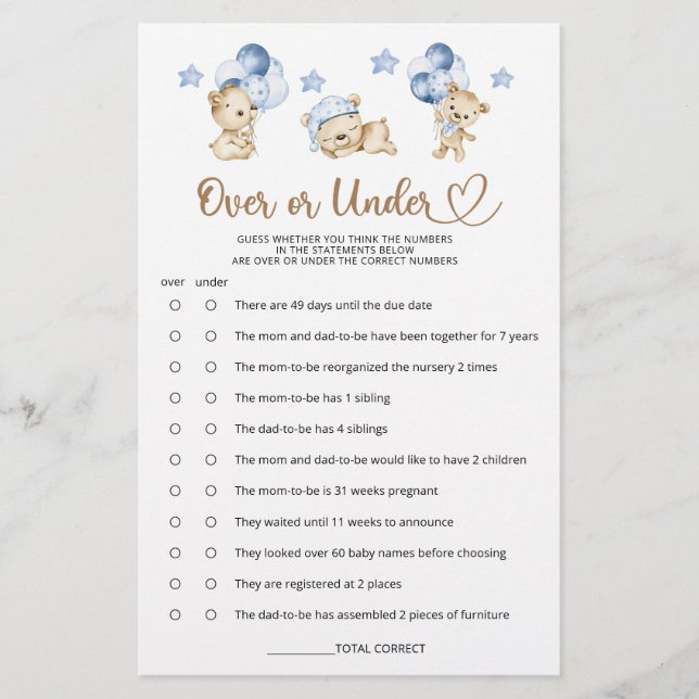 Nalle pojkvän duschar över eller under (Framsida)