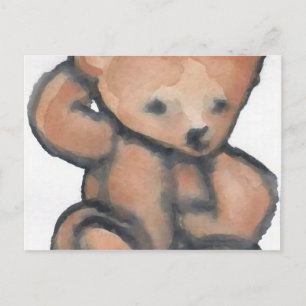 nalle Pondering CricketDiane Designer Saker Vykort