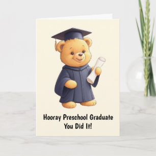 Nalle Preschool Studenten Kort
