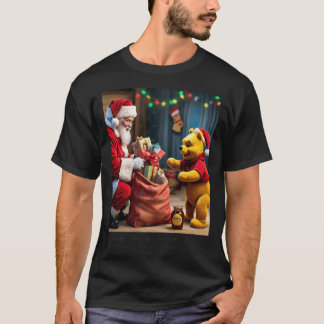 Nalle Puh möter Tomte T Shirt