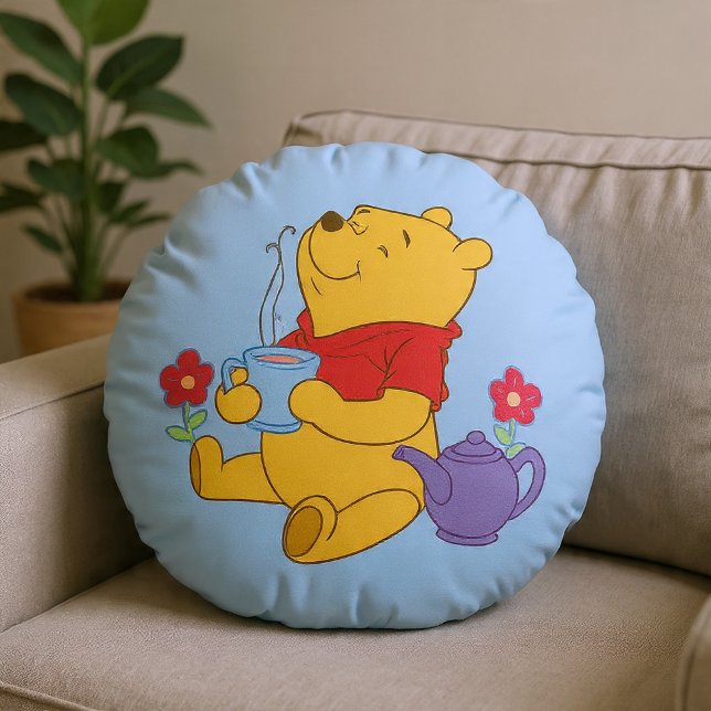Nalle Puh Rund Kudde (Skapare uppladdad)