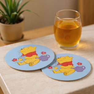 Nalle Puh Underlägg Papper Rund