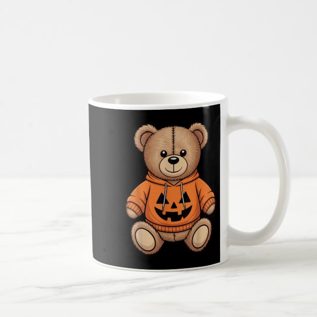 Nalle Pumpkin Graphic Fall Halloween Kaffemugg (Höger)