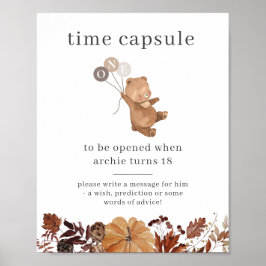 Nalle Pumpkin - tidskapsel Poster