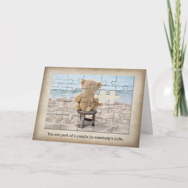 Nalle Puzzle Kort (Framsida)