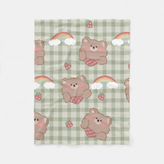 Nalle & Regnbåge Sherpa Blanket Fleecefilt