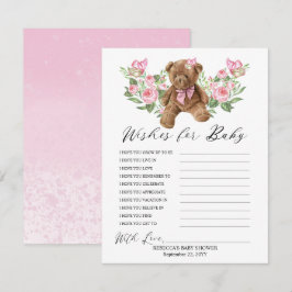 Nalle Rosa Blommigt Önskemål för Baby-spel