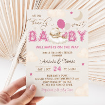 Nalle Rosa Boho Girl Baby Shower