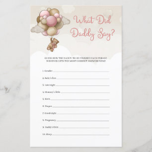Nalle rosa brun elfenben Vad sa pappa?