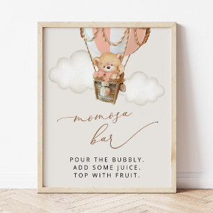 Nalle, Rosa Luftballong, Momosa Pub Poster