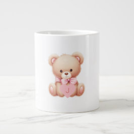Nalle Rosa Monogram Specialty Mugg Jumbo Mugg