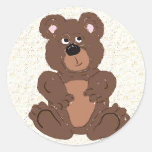 Nalle Runt Klistermärke