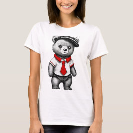 Nalle School Uniform Cute Animal Design T Shirt