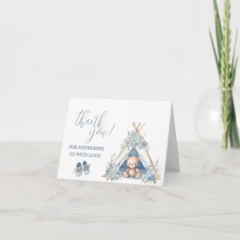 Nalle Sitta i ett teepee Tackkort Inbjudan
