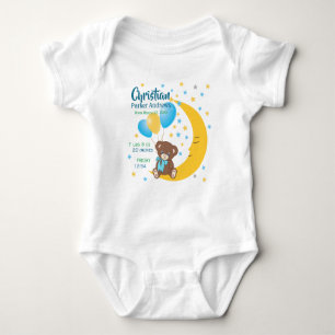 Nalle Sitta vid Måne Baby:s födelsetal T Shirt