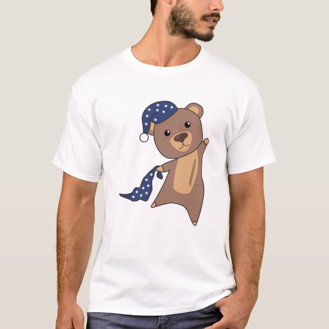 Nalle Sleepyhead Nalle Bears T Shirt (Framsida)