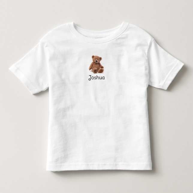 Nalle småbarn t-shirt personlig (Framsida)