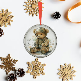 Nalle Soldier jul Ornament