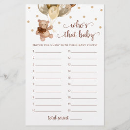 Nalle som är den där babyfotonamnet