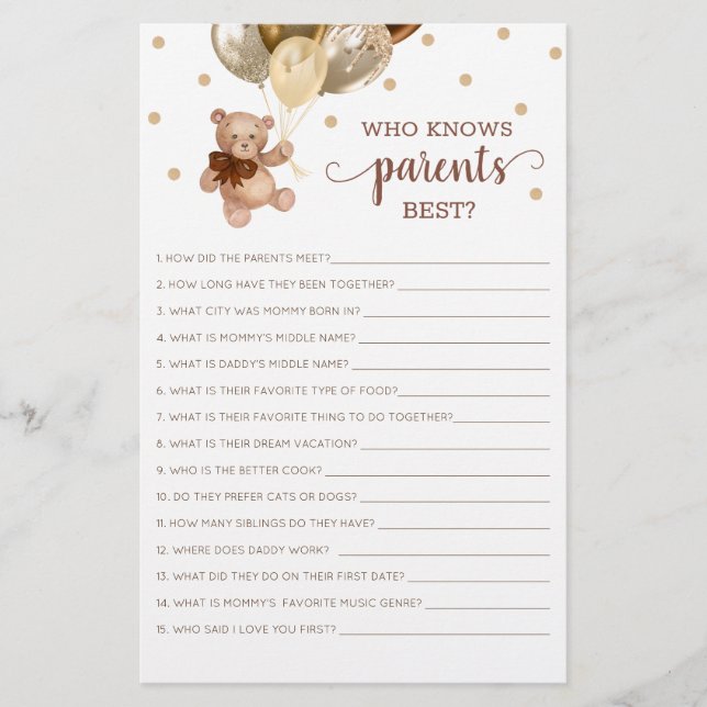 Nalle som känner till överordnad bästa babyvisning (Framsida)