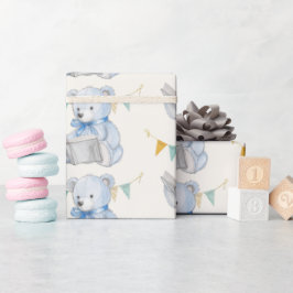 Nalle som läser en bok presentpapper