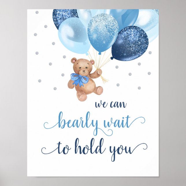 Nalle som vi kan vänta tills du är skjuten poster (Framsidan)