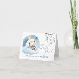 Nalle Spipande på ett Cloud Tackkort Invi Inbjudan