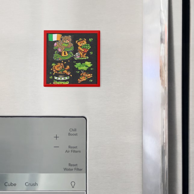Nalle St. Patrick's Day Collection Magnet (In Situ (Fridge))
