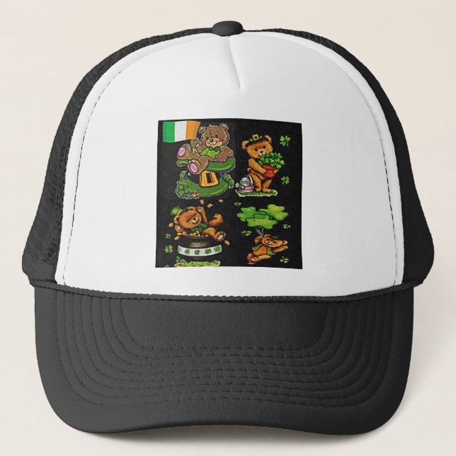 Nalle St. Patrick's Day Collection Truckerkeps (Framsida)