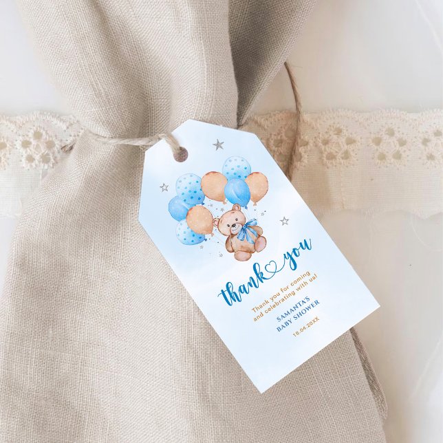 Nalle - tack för Märkre Presentetikett (Skapare uppladdad)