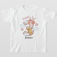 Nalle Tredje födelsedag småbarn tshirts