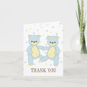 Nalle Twillingars Tack Notecard Kort