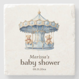 Nalle Twin Boy Shower Stone Underlägg