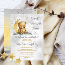 Nalle Twinkle Twinkle Little Star Baby Shower