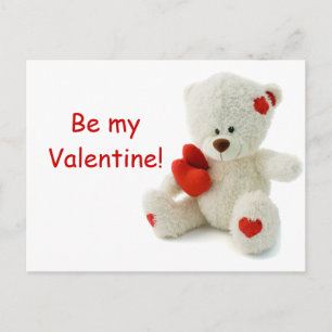 Nalle Valentine Helg Vykort