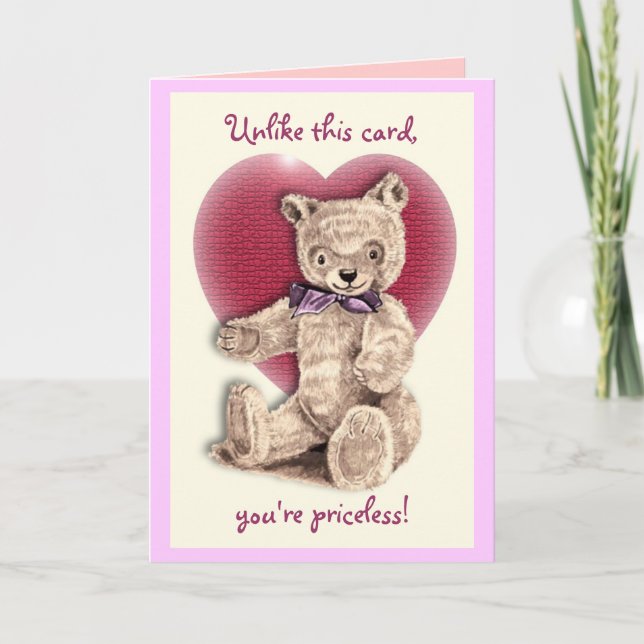 Nalle Valentine Helgkort (Framsida)