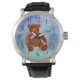Nalle Vattenfärgsfärgtoningsbevakning Armbandsur