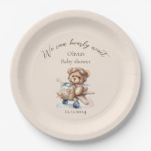 Nalle vi kan vänta tidigt på babyduschen