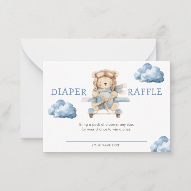 Nalle vi kan vänta tills Raffle Anteckningskort (Framsida)