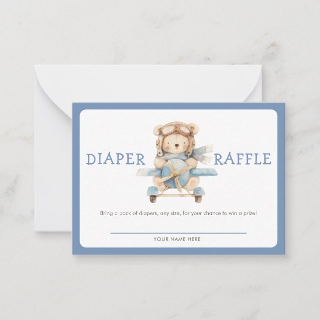 Nalle vi kan vänta tills Raffle Anteckningskort (Framsida)