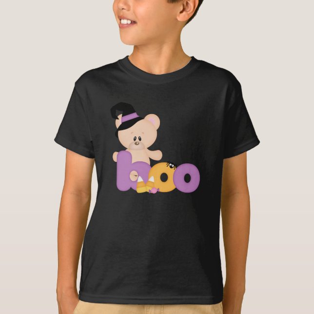 Nalle Witch - Halloween Boo T Shirt (Framsida)