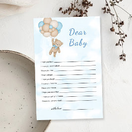 Nallebamsen Kära baby önskar för bebis